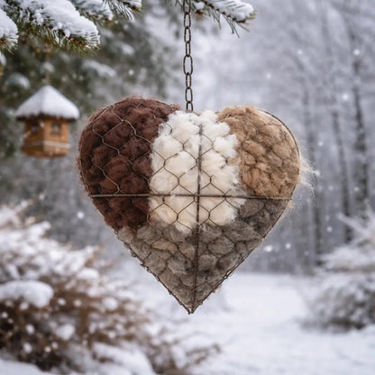 🔥LAST DAY 49% OFF - 🕊️🏡Handmade Natural Alpaca Fiber Bird Nesting Heart❤️