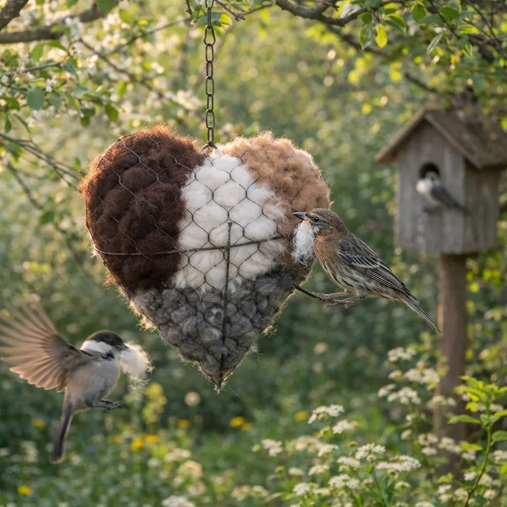🔥LAST DAY 49% OFF - 🕊️🏡Handmade Natural Alpaca Fiber Bird Nesting Heart❤️
