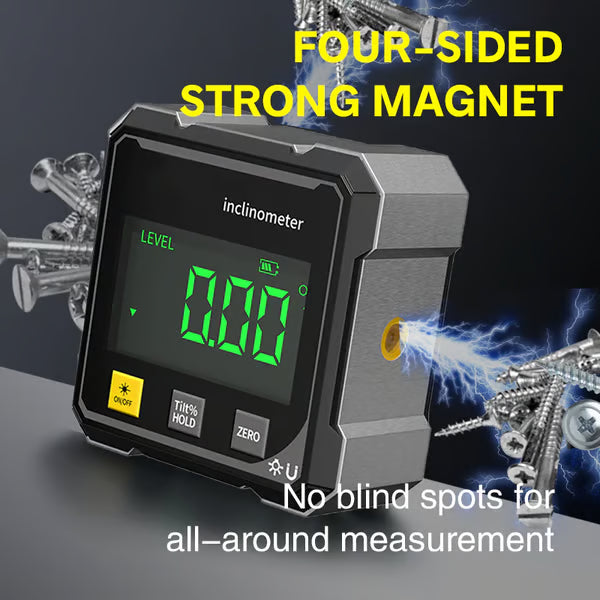🔥 SALE OFF 50% TODAY 🔥 Magnetic Digital Inclinometer, Dual Laser, 4x90°