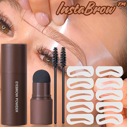 InstaBrow™ - Eyebrow Stamping Stencil Set