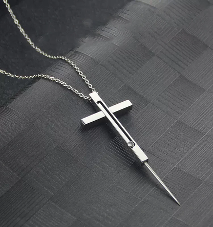 Cross Hidden Protection Necklace – Faith Meets Security
