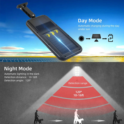 🌞 Solar Powered Street Light – Brightness That Fits Your Needs
