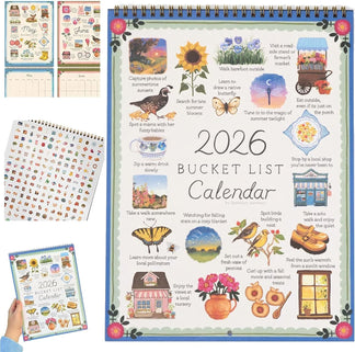 ✨2026 Bucket List Spiral Calendar: Slow Down & Savor the Seasons📅
