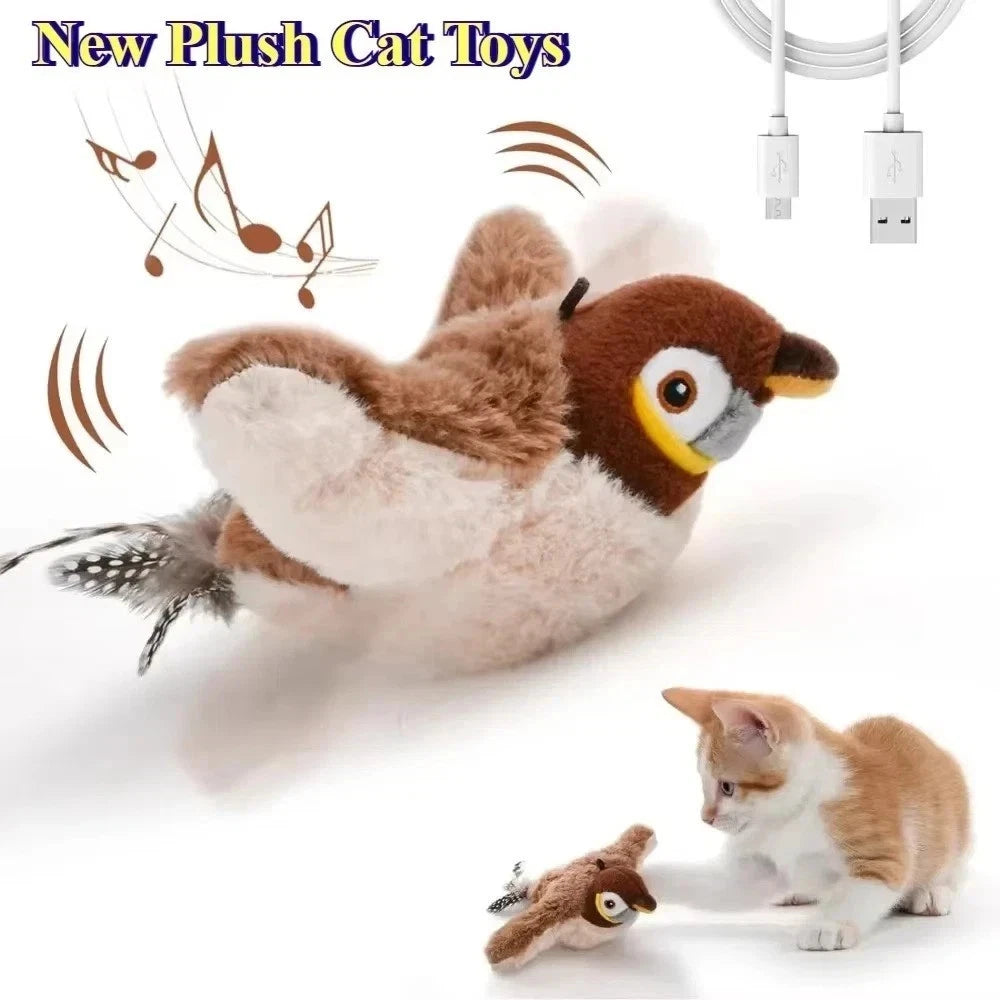🔥2025 Annual Bestseller🐱Electric cat toy that makes sounds and flies away from the spot
