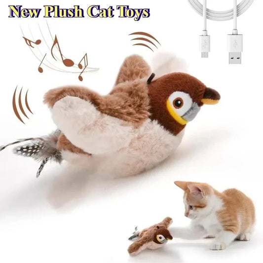 🔥2025 Annual Bestseller🐱Electric cat toy that makes sounds and flies away from the spot
